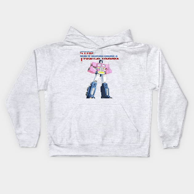 Stop Transphobia Kids Hoodie by Travis ★★★★★